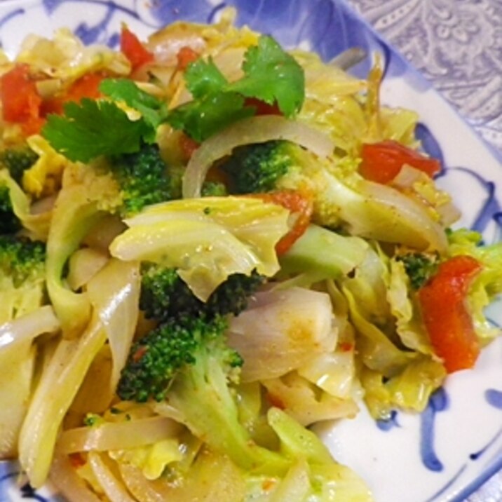 シンプル野菜の蒸し炒め